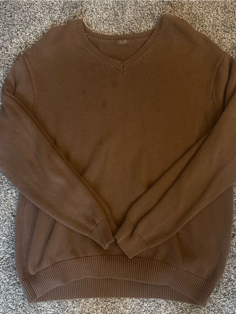 Brandy Melville Brown V-Neck Sweater